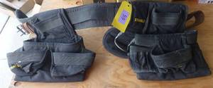 lot 59 image: Stanley tool belt 2 pouches