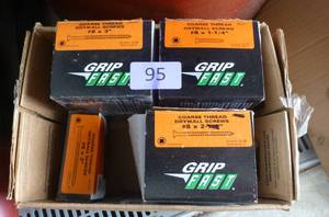 lot 95 image: Drywall screws - boxes are half full or so