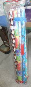 lot 136 image: Storage bag full of wrapping paper