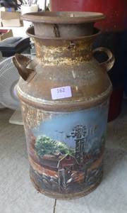 lot 162 image: Painted Milk Can