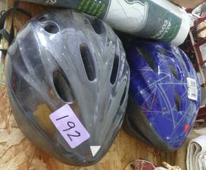 lot 192 image: Two adult bike helmets