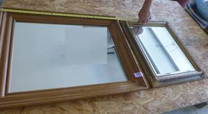 lot 213 image: Two mirrors 32x26 and 21x25