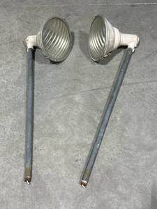 lot 11 image: Gas Station Pump Lights from 1940s (approx 39 long)