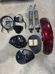 lot 33 image: Harley Motorcycle Parts