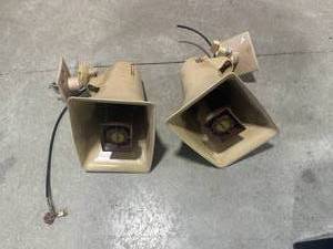 lot 37 image: Lot of 2 Valcom V-103oc Self Amplifted Paging Horn