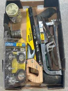 lot 43 image: Flat of Misc. Tools & More