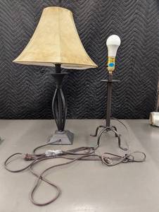 lot 13 image: MI 1 - Set of Two Decorative Table Lamps with Shades