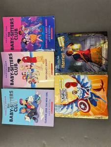 lot 31 image: MN 2 - Assorted Childrens Books Lot - The Babysitters Club, Captain America, Harriet Tubman
