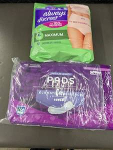 lot 39 image: MN 4 - Lot of Always Discreet Pads and Underwear