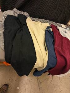 lot 62 image: MS 4 - Assorted Pants and Gray Fabric