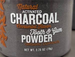 lot 100 image: Lot of 8 Cinnamint Natural Activated Charcoal Tooth & Gum Powder 2.75 oz