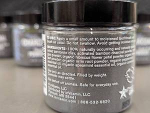 lot 162 image: Cart - Lot of 8 Peppermint  inVitamin Natural Activated Charcoal Tooth & Gum Powder 2.75 oz