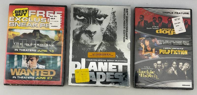 lot 89 image: Misc. Vintage DVD Movies (Factory Sealed)