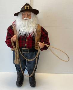 lot 5 image: 34 Tall Cowboy Santa