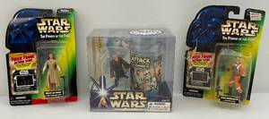 lot 13 image: Misc. Vintage STAR WARS Items Including 1997 Hasbro The Power Of The Force Action Figures (NOC) & More