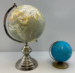 lot 27 image: Two Vintage Globes Including 6 Replogle Celestial Globe & More