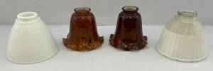 lot 51 image: Vintage Misc. Glass Lamp Shades
