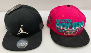 lot 76 image: JORDAN Hat (NEW WITH TAGS) & 9FIFTY San Antonio Spurs Hat