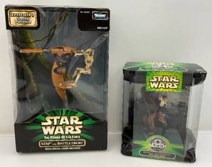 lot 109 image: 1998 STAR WARS Action Sets Including (Snap & Battle Driod) The Power Of The Force & Han Solo & Chewbacca Death Star Escape  (NIB)