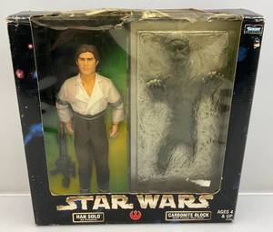 lot 119 image: 1998 STAR WARS Action Collection The Empire Strikes Back Series 12 Action Figure Han Solo As Prisoner & Carbonite Block (NIB)