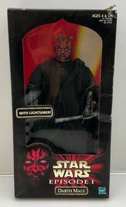 lot 126 image: 1998 Hasbro STAR WARS Episode One Darth Maul 12 Action Figure (NIB)