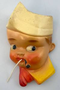 lot 131 image: Vintage Mid Century Chalkware Sailor String Holder
