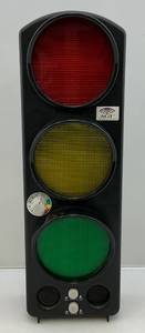lot 133 image: Vintage Attention Getters Inc. Traffic Light Barware Home Dcor (Missing One Bulb & Power Cord)