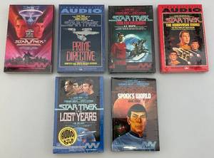 lot 136 image: Misc. Vintage STAR TREK Audio Books (FACTORY SEALED)