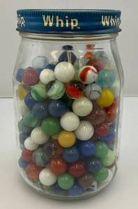 lot 172 image: Misc. Vintage Marbles (Some Glow Under UV Light)