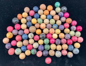 lot 176 image: Civil War Era Clay Marbles