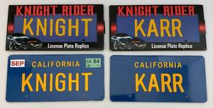 lot 178 image: Knight Rider License Plates (NIB)