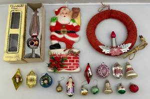 lot 185 image: Misc, Vintage Glass Christmas Ornaments & More