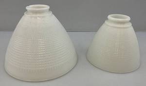 lot 192 image: Vintage Misc. Milk Glass Shades 16 1 8