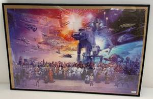 lot 249 image: 2010 STAR WARS Framed Poster