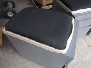 (4) 2 Drawer Cabinets on Wheels wRemovable Seat Cushion 15x21.5x21.5
