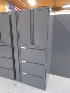 (2) Multi Compartment ShopStorage Cabinets 24x30x65