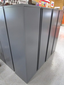 (2) 2 Door ShopGarage Storage Cabinets 18x36x65