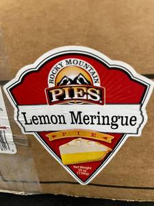 Rocky Mountain Pies Lemon Meringue Pie 39 oz (1106g) - 2 Pack