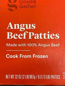 Good & Gather Angus Beef Patties
