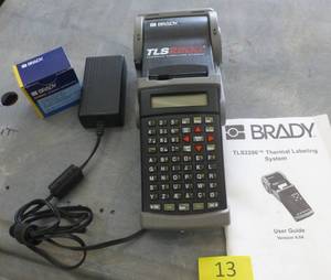 lot 13 image: BRADY TLS2200 Thermal label maker