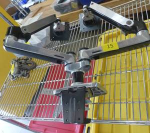 lot 15 image: Dual Monitor mount by Ergotron