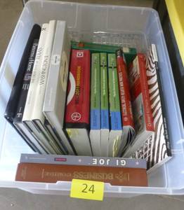 lot 24 image: Electrical training books, history of GI Joe and others