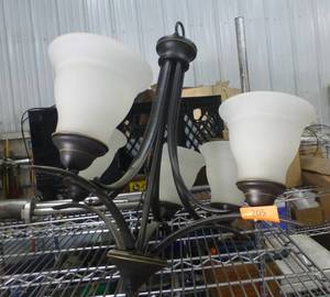 lot 48 image: TWO New hanging lamp fixtures