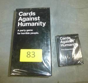 lot 83 image: Cards against humanity card game