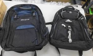 lot 101 image: two backpacks Targus and High Sierra