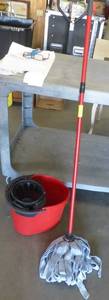 lot 131 image: O-Cedar mop and bucket