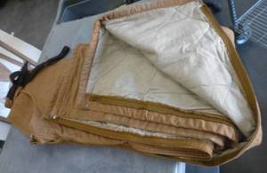 lot 142 image: Lined Carhartt Fire Resistant Bibs 36x30