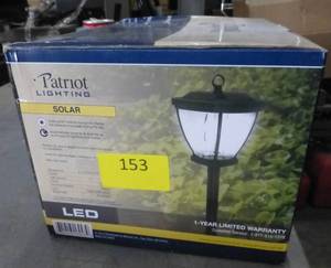 lot 153 image: Two walkway Solar lights new in box