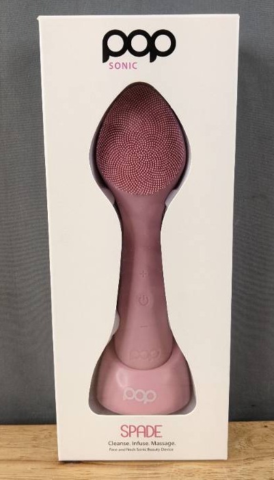 lot 69E image: New Pop Sonic Spade Face & Neck Sonic Beauty Massage Cleansing Device N