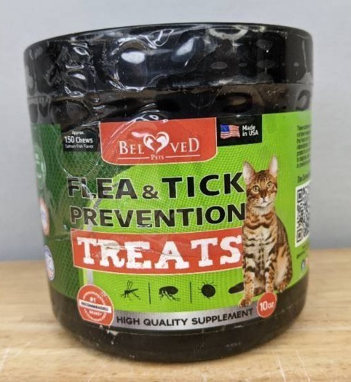lot 45B image: Brand New Flea and Tick Prevention Chewable Pills for Cats - Revolution Oral Flea Treatment for Pets - Pest Control & Natural Defense - Chewables Small Tablets Made in USA Salmon Fish for Cats N